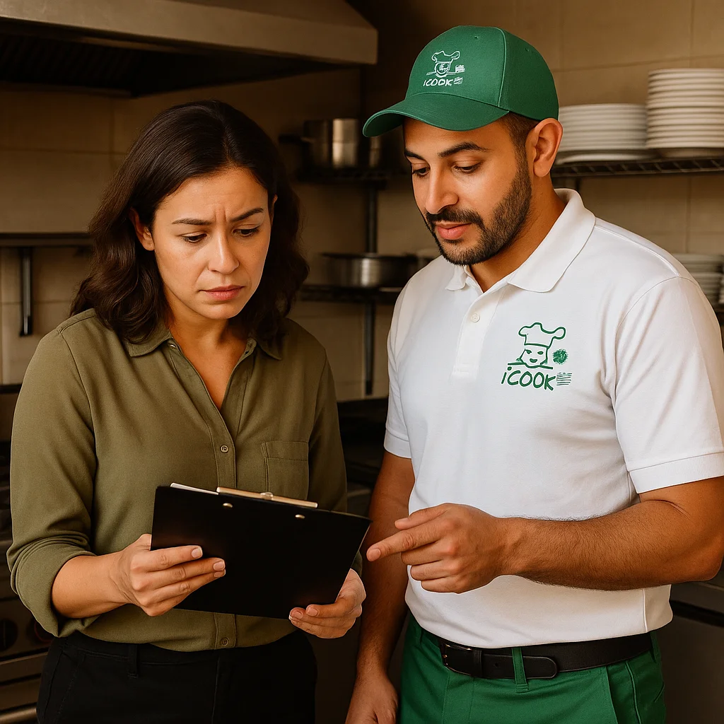 فني صيانة بوتاجازات اي كوك يقوم بتصليح بوتاجاز اي كوك في منزل العميلة