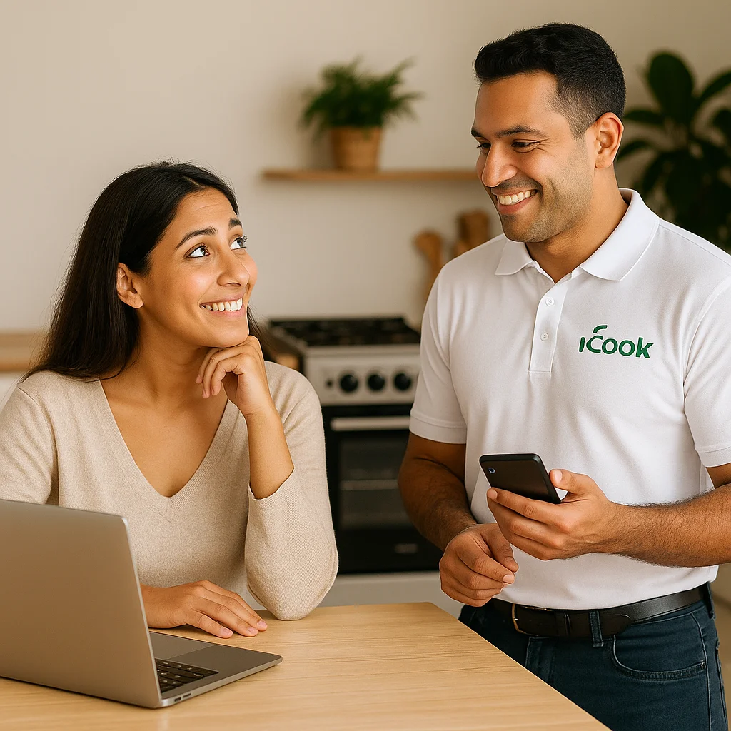 فني صيانة بوتاجاز اي كوك وعميلة سعداء